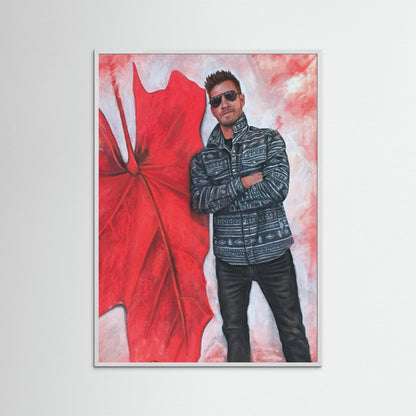 "Echoes In Red" Framed Fine Art Print