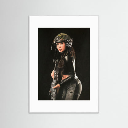 "Shadow Hunter" Fine Art Framed Print