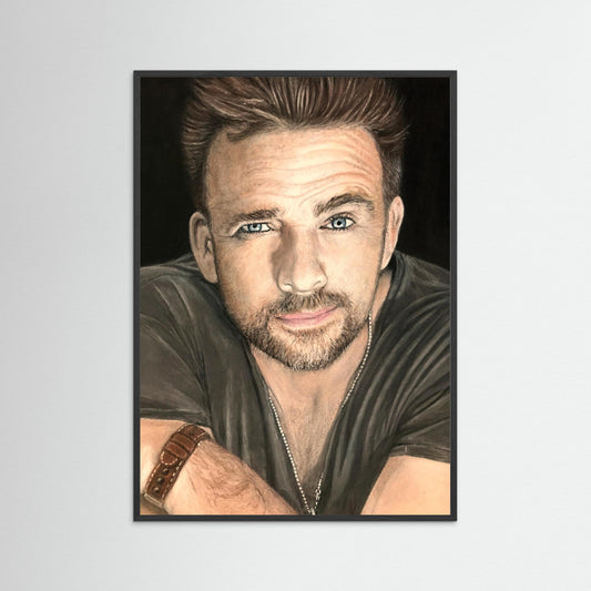 "The Lifted Brow" Framed Fine Art Print