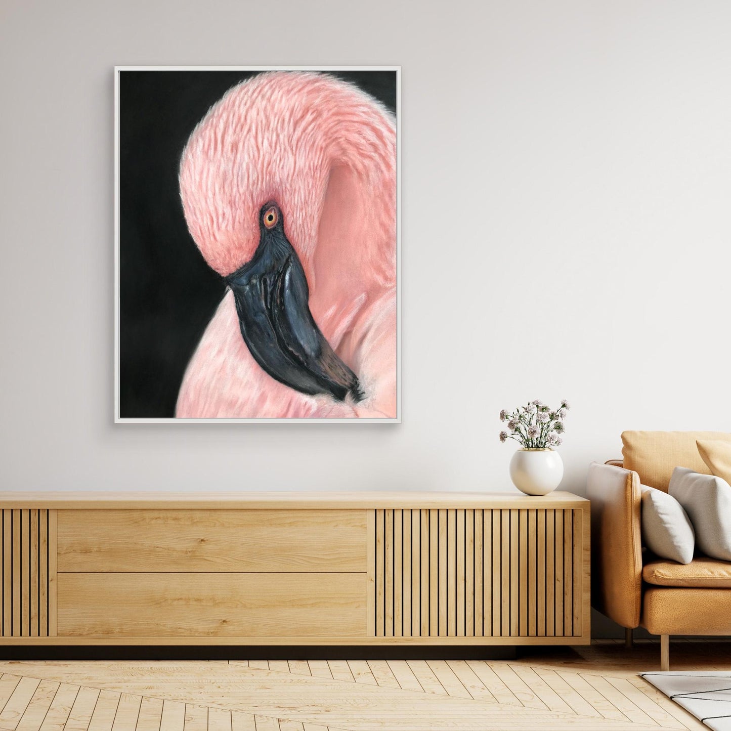 "Flamingo Serenity" Canvas Print