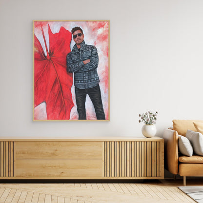 Echoes In Red Canvas Print