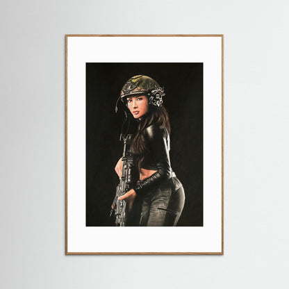 "Shadow Hunter" Fine Art Framed Print