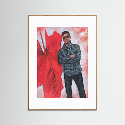 "Echoes In Red" Framed Fine Art Print