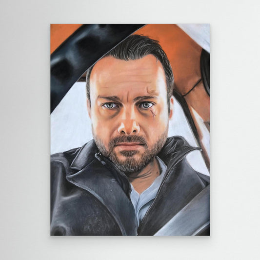 Through The Lens - Jeff Teravainen Pastel Portrait Canvas Print
