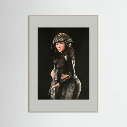 "Shadow Hunter" Fine Art Framed Print