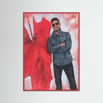 "Echoes In Red" Framed Fine Art Print