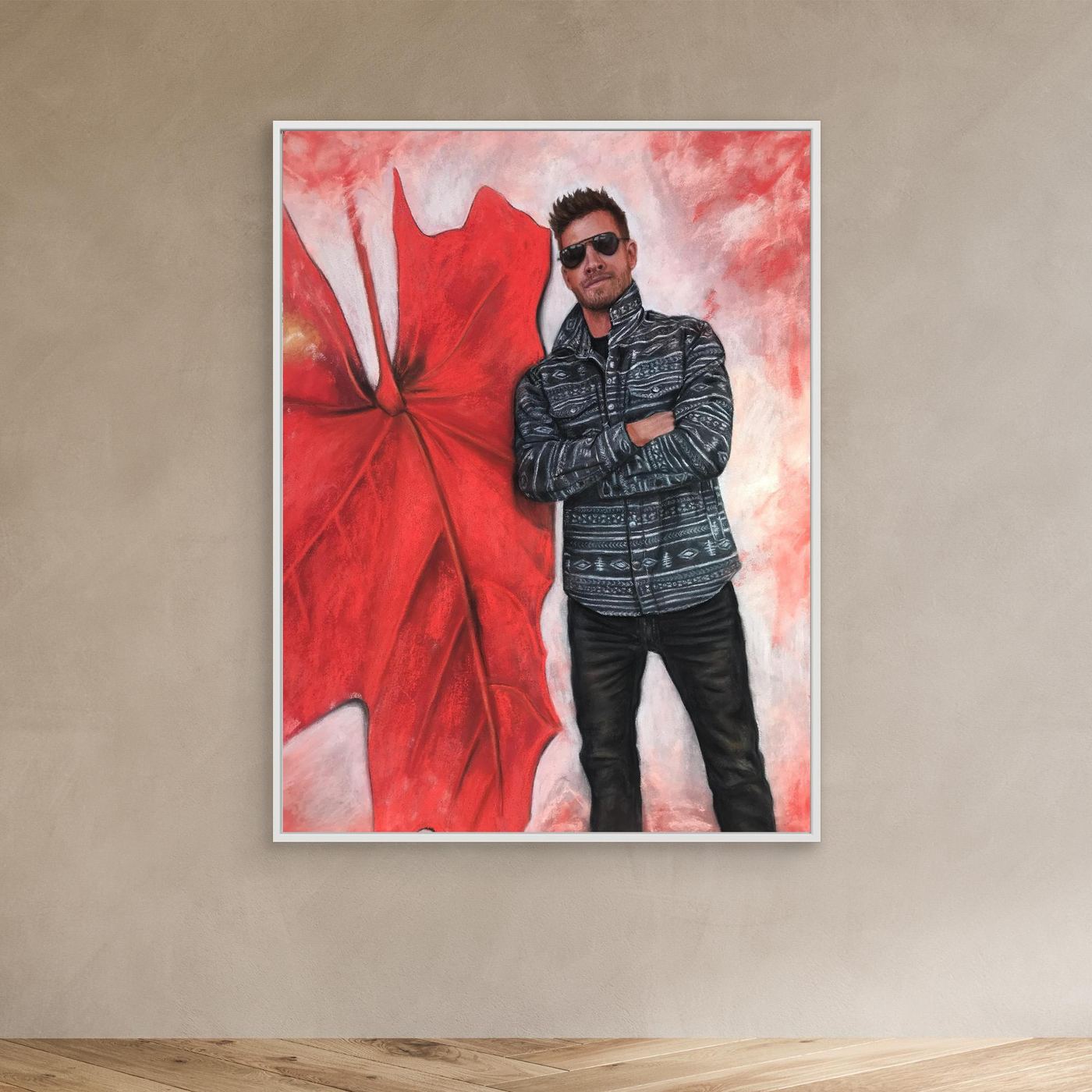 Echoes In Red Canvas Art Print