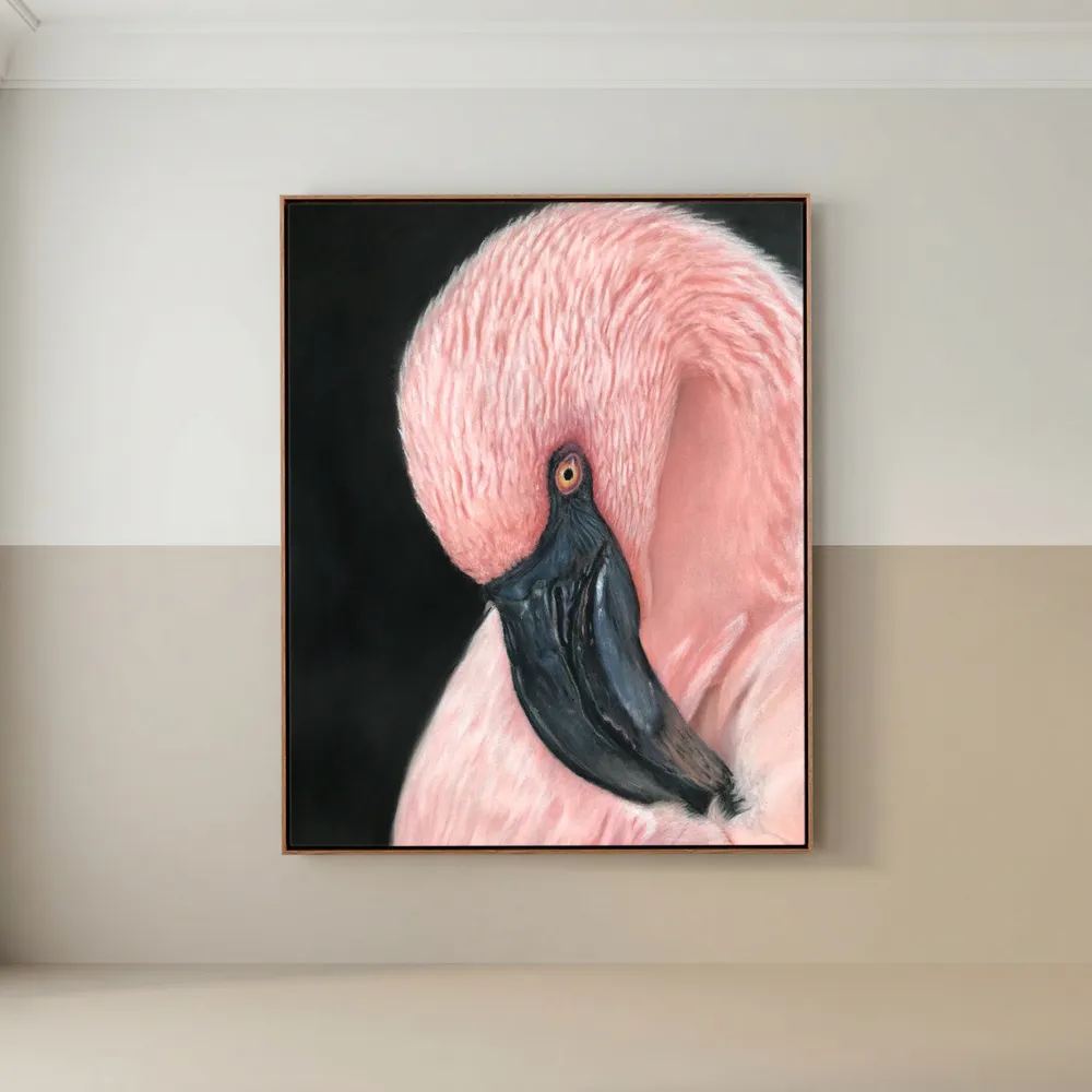 Flamingo Serenity Canvas Art Print