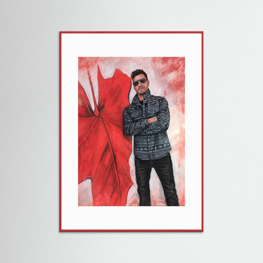 Echoes In Red Framed Fine Art Print