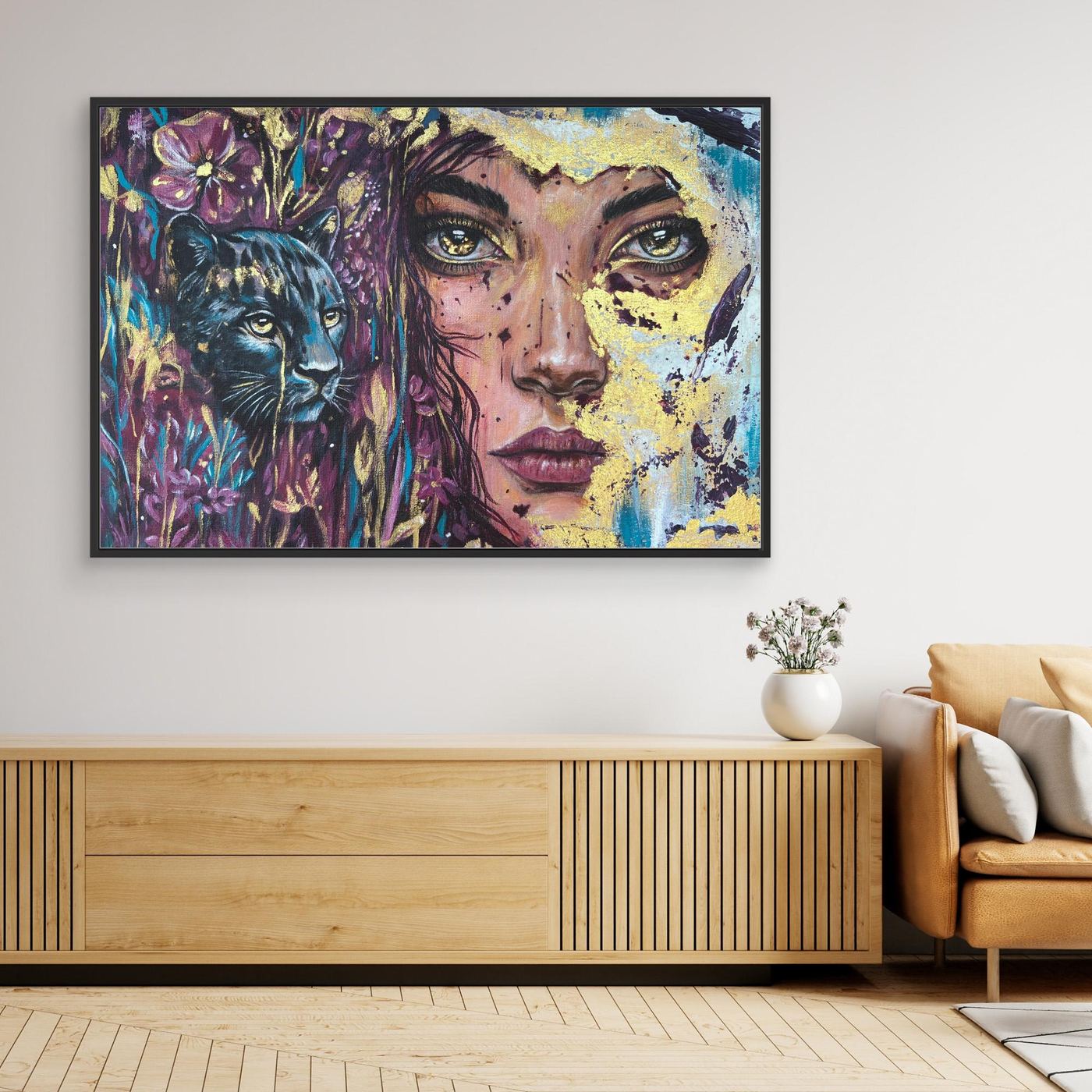 The Golden Tear Canvas Art Print