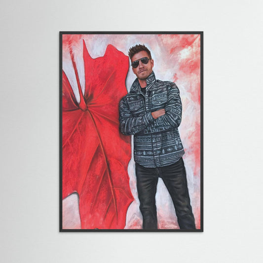 Echoes In Red Framed Fine Art Print