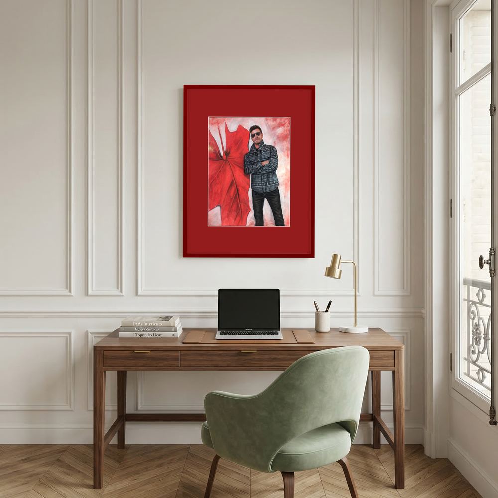 Echoes In Red Framed Fine Art Print