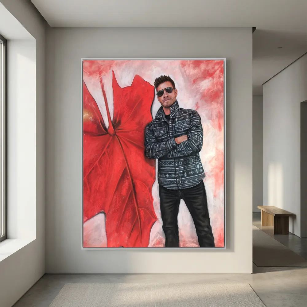 Echoes In Red Canvas Art Print