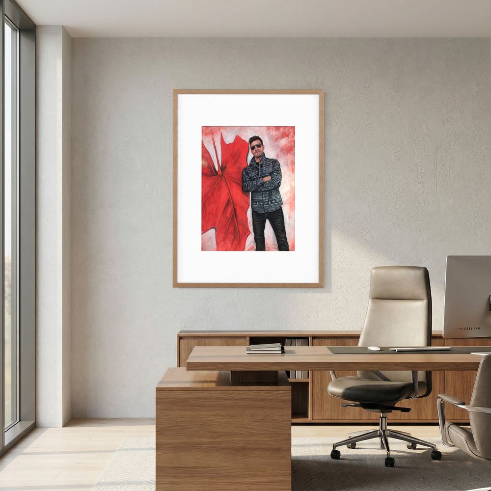Echoes In Red Framed Fine Art Print