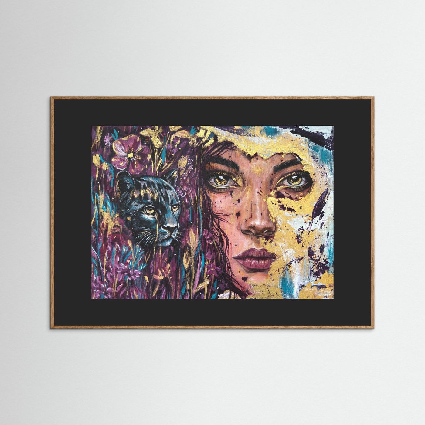 The Golden Tear Framed Fine Art Print