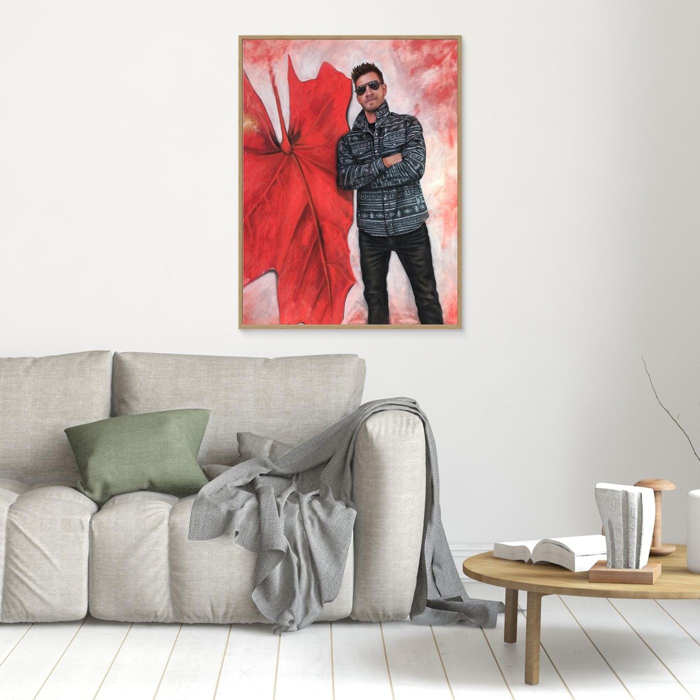 Echoes In Red Canvas Art Print