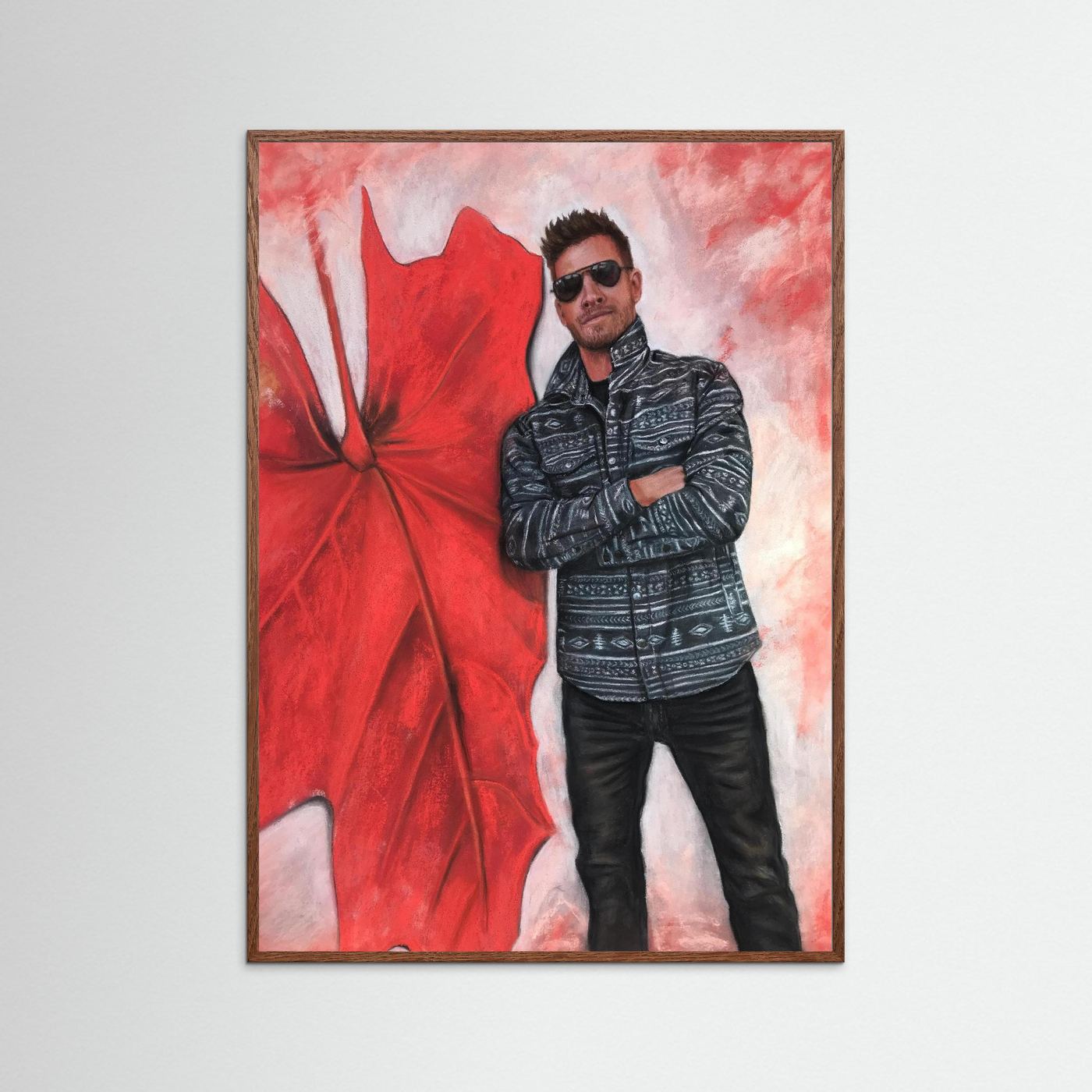 Echoes In Red framed fine art print 