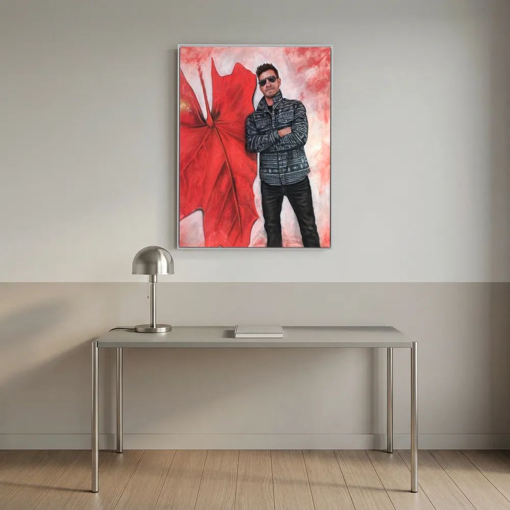 Echoes In Red Canvas Art Print