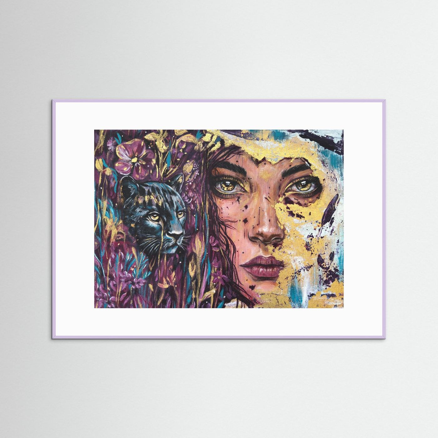 The Golden Tear Framed Fine Art Print