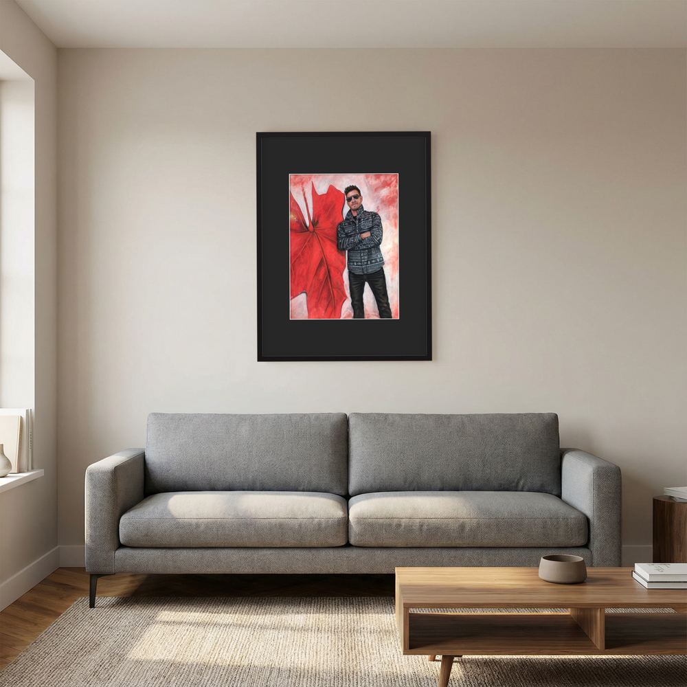 Echoes In Red Framed Fine Art Print