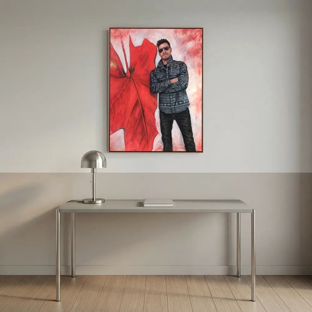 Echoes In Red Canvas Art Print