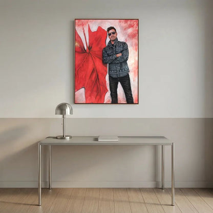 Echoes In Red Canvas Art Print