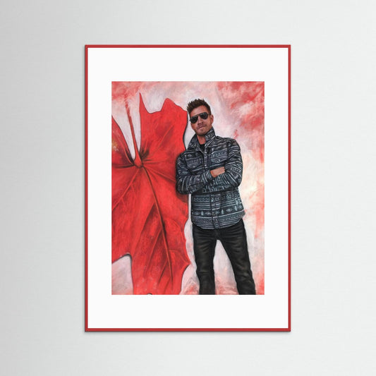 Echoes In Red framed fine art print 