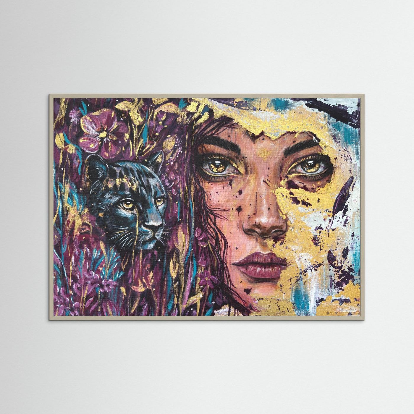 The Golden Tear Framed Fine Art Print