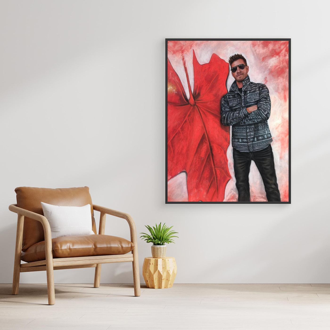 Echoes In Red Canvas Art Print