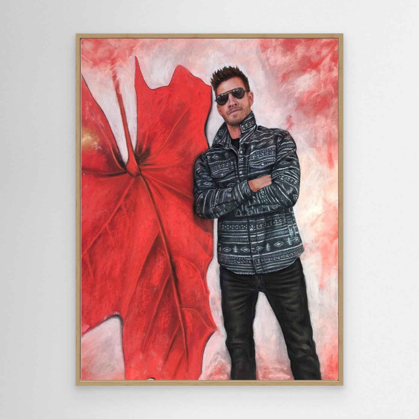 Echoes In Red Canvas Art Print