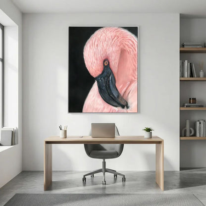 Flamingo Serenity Canvas Art Print