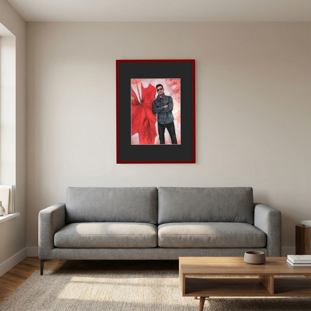 Echoes In Red Framed Fine Art Print