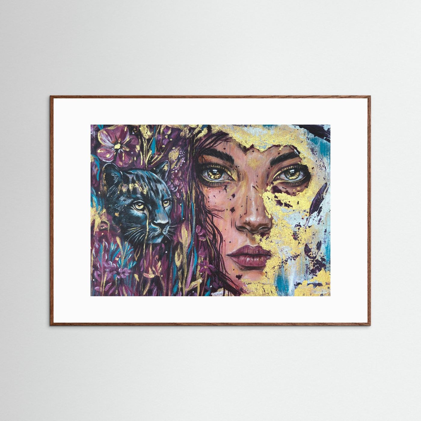The Golden Tear Framed Fine Art Print