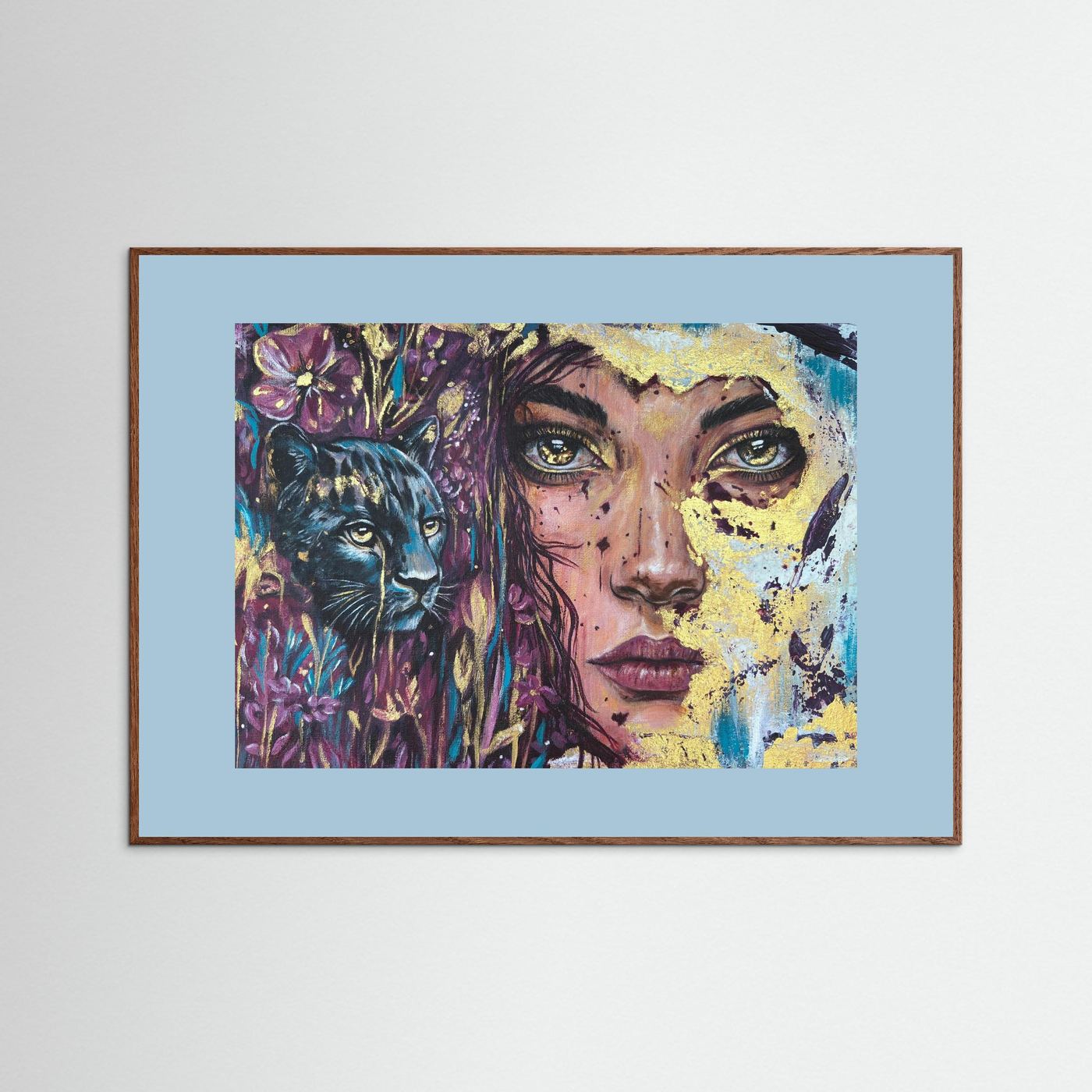 The Golden Tear Framed Fine Art Print