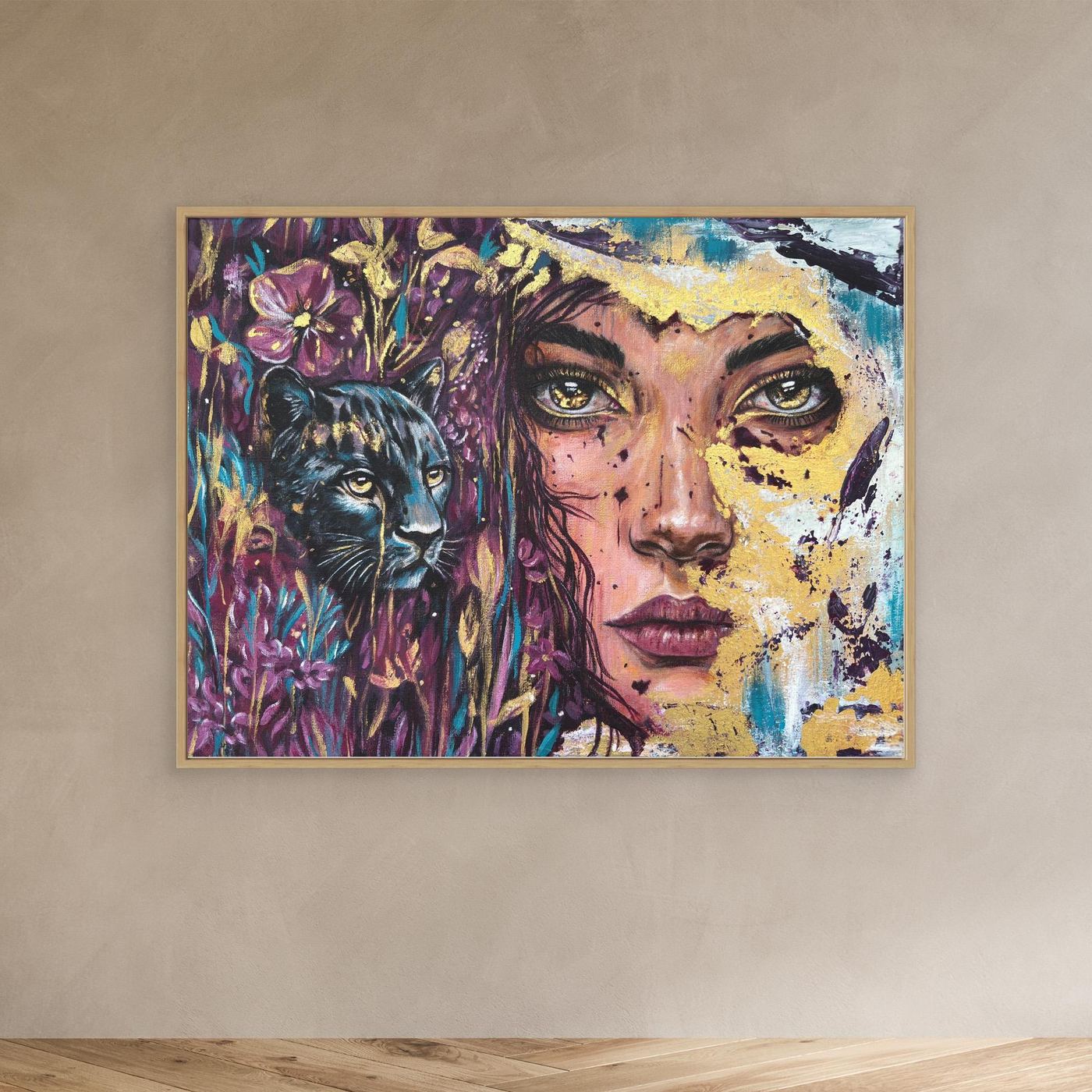 The Golden Tear Canvas Art Print