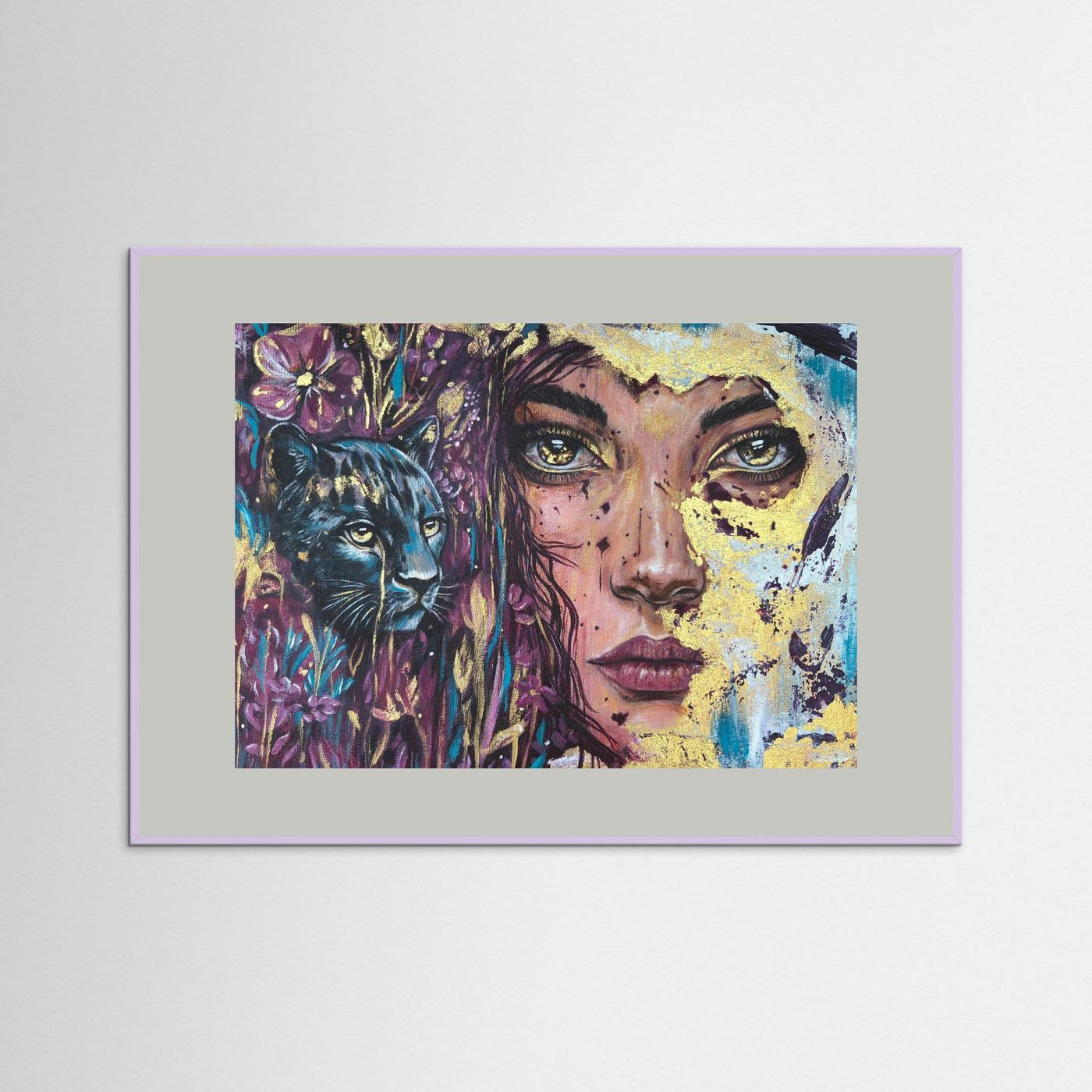 The Golden Tear Framed Fine Art Print