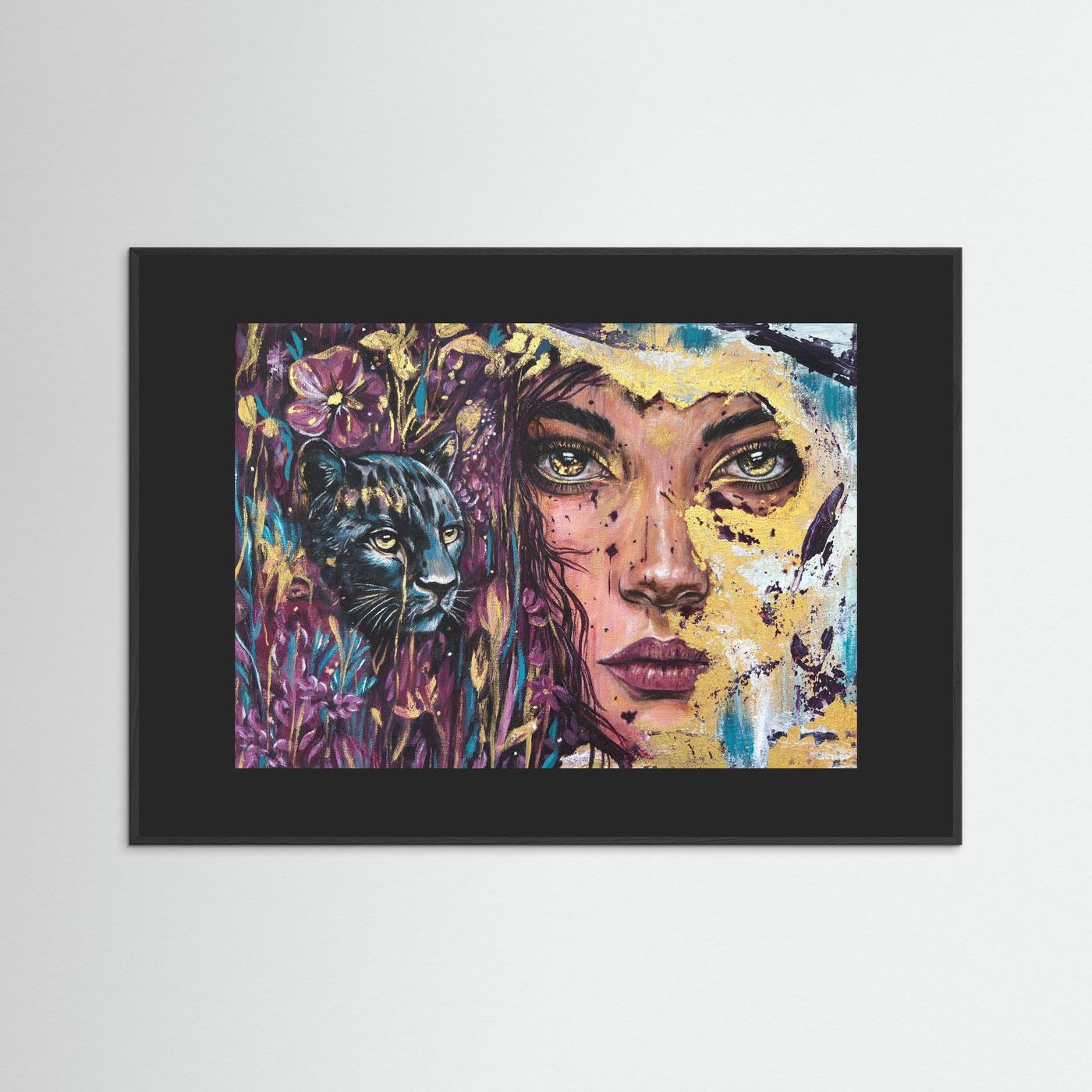 The Golden Tear Framed Fine Art Print