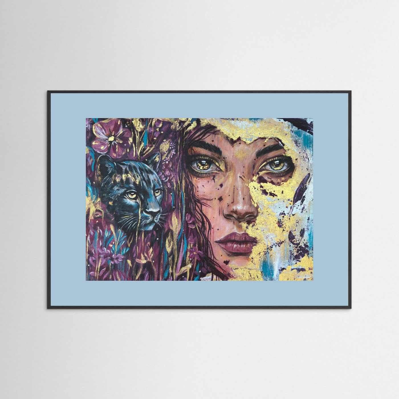 The Golden Tear Framed Fine Art Print