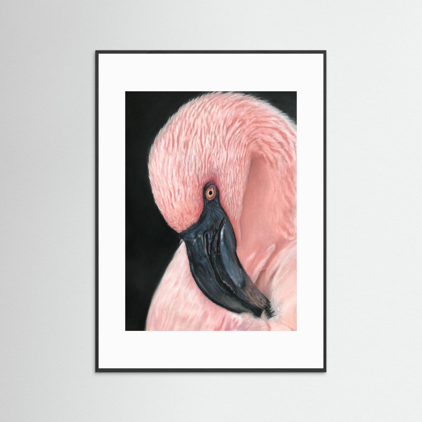 Flamingo Serenity Framed Fine Art Print