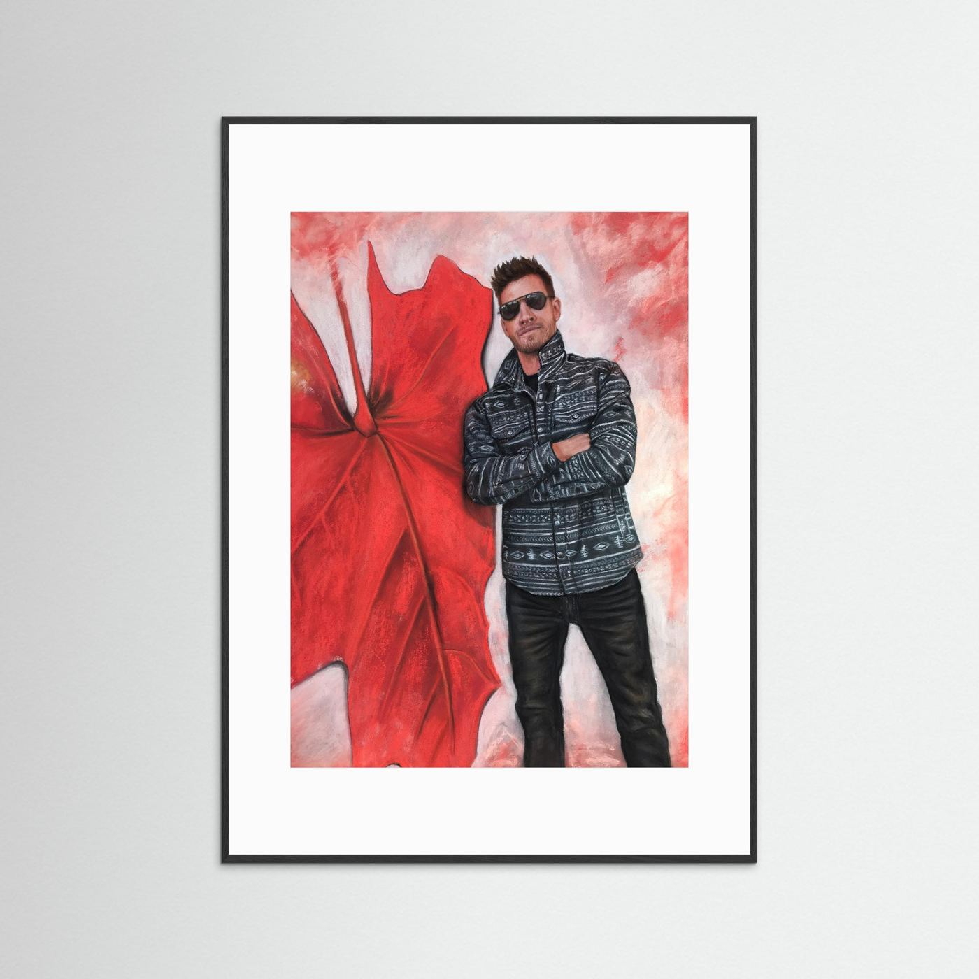 Echoes In Red Framed Fine Art Print