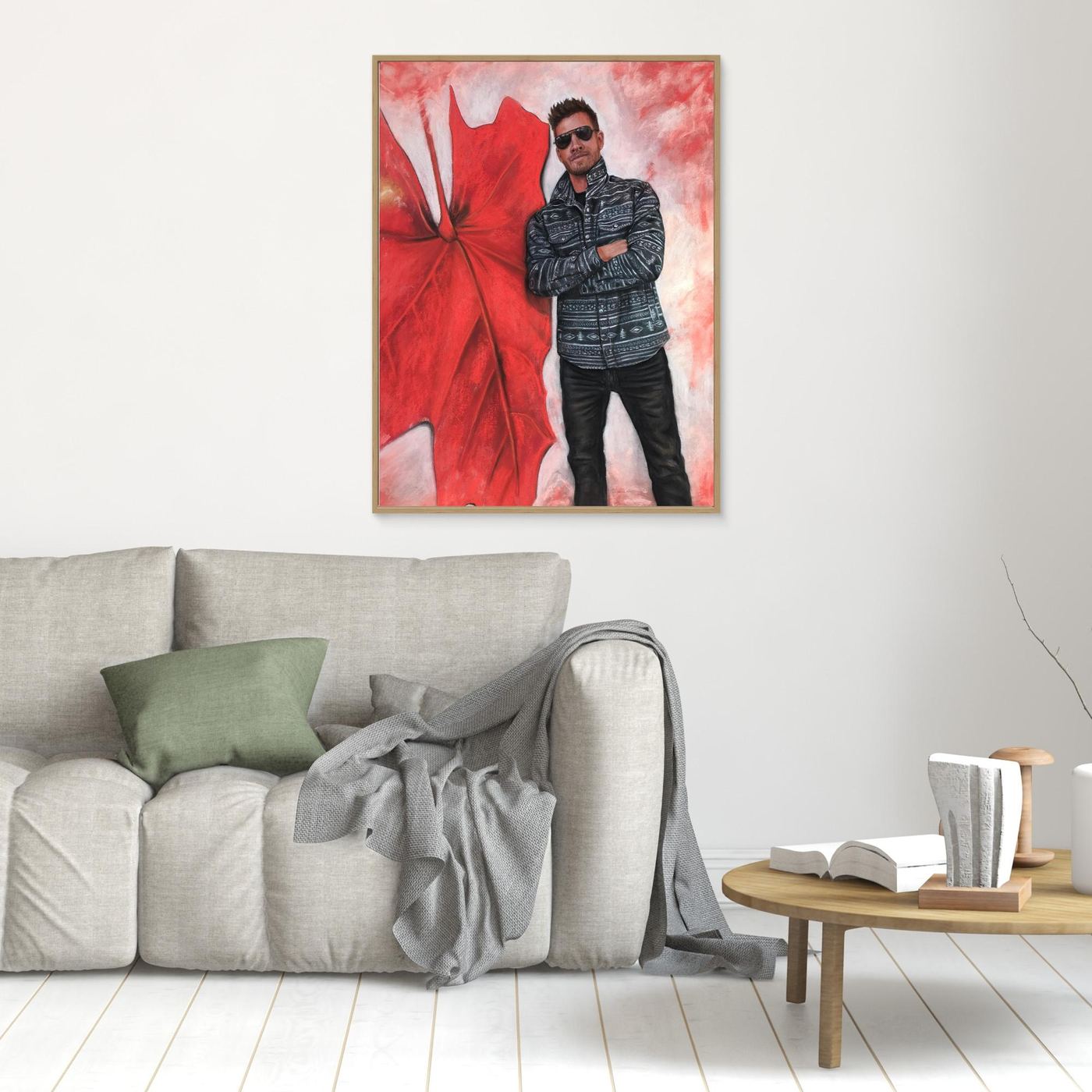 Echoes In Red Canvas Art Print