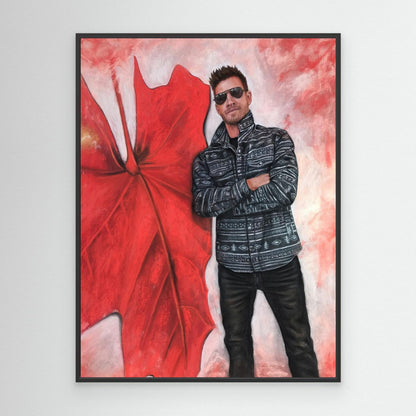 Echoes In Red Canvas Art Print