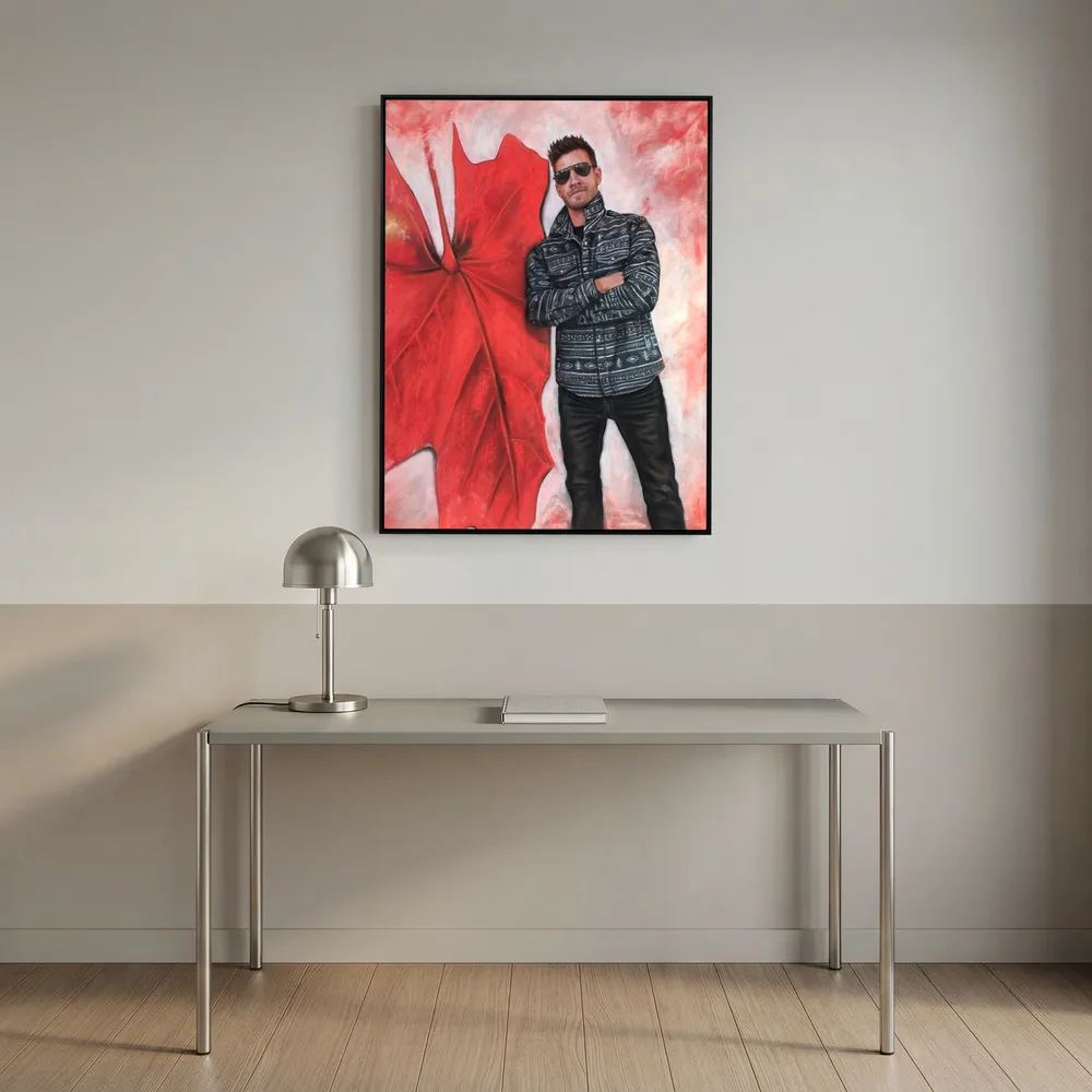 Echoes In Red Canvas Art Print
