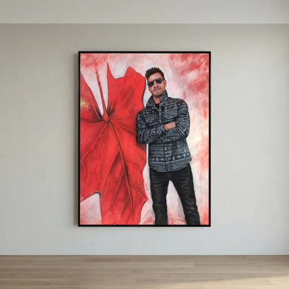 Echoes In Red Canvas Art Print