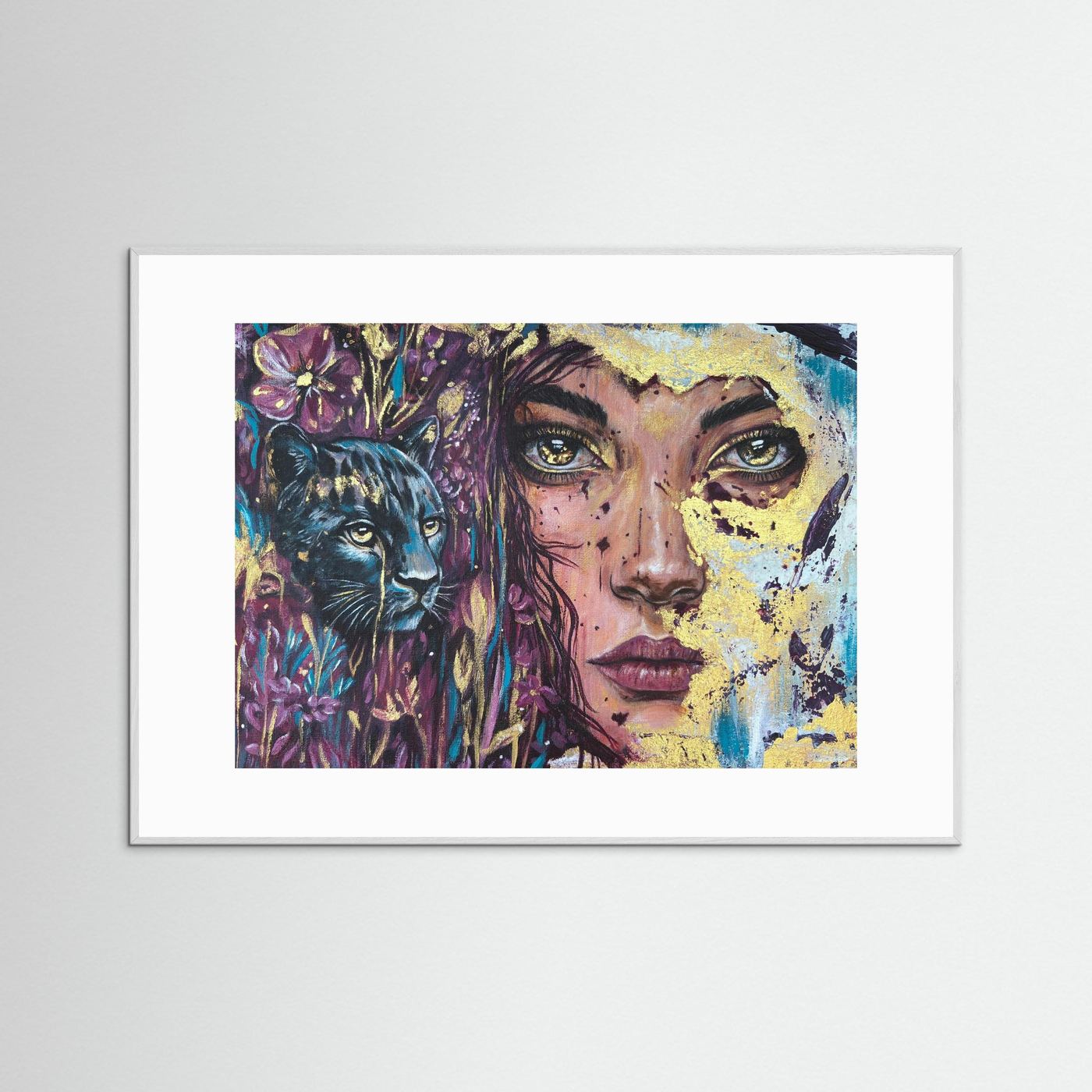 The Golden Tear Framed Fine Art Print