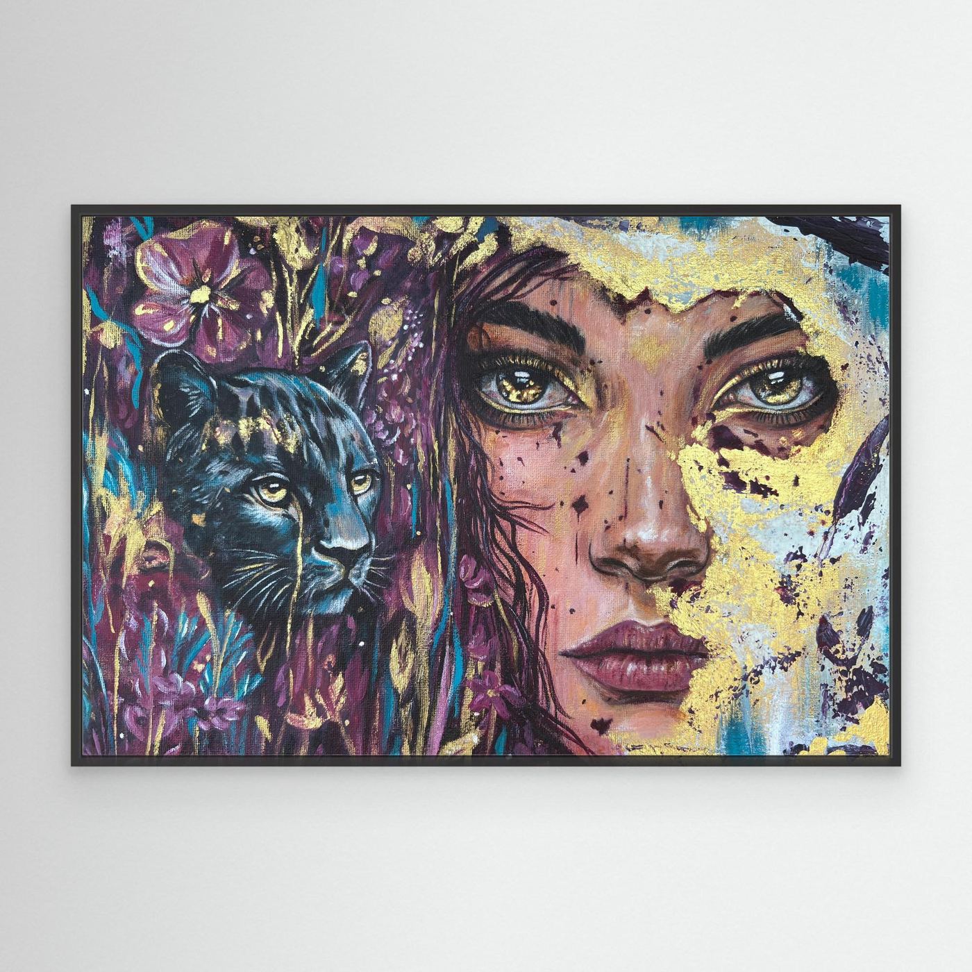 The Golden Tear Canvas Art Print