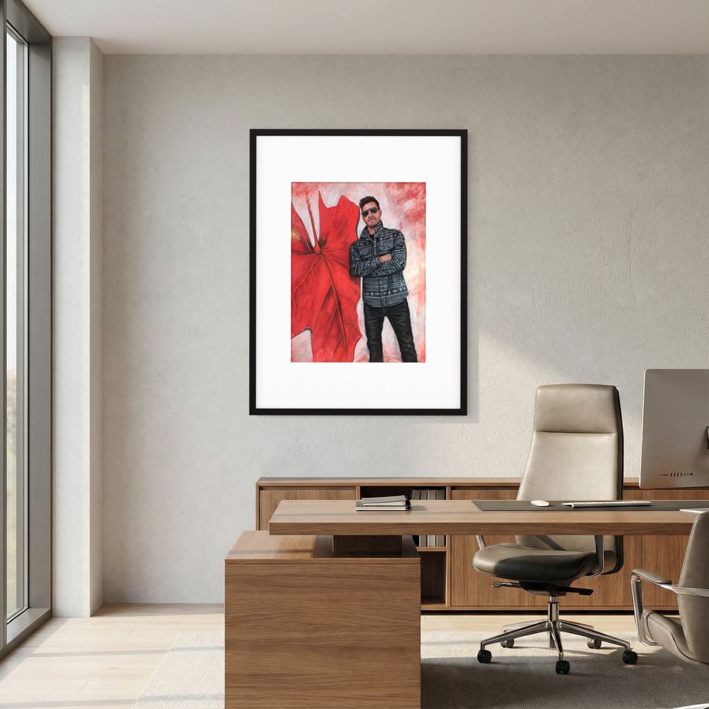 Echoes In Red Framed Fine Art Print