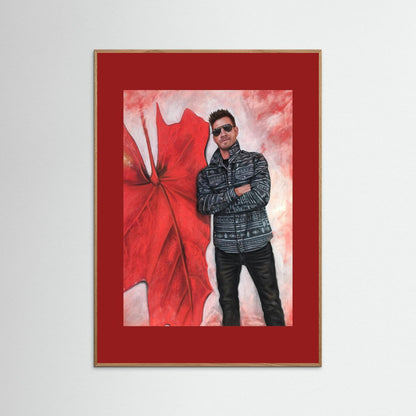 Echoes In Red Framed Fine Art Print