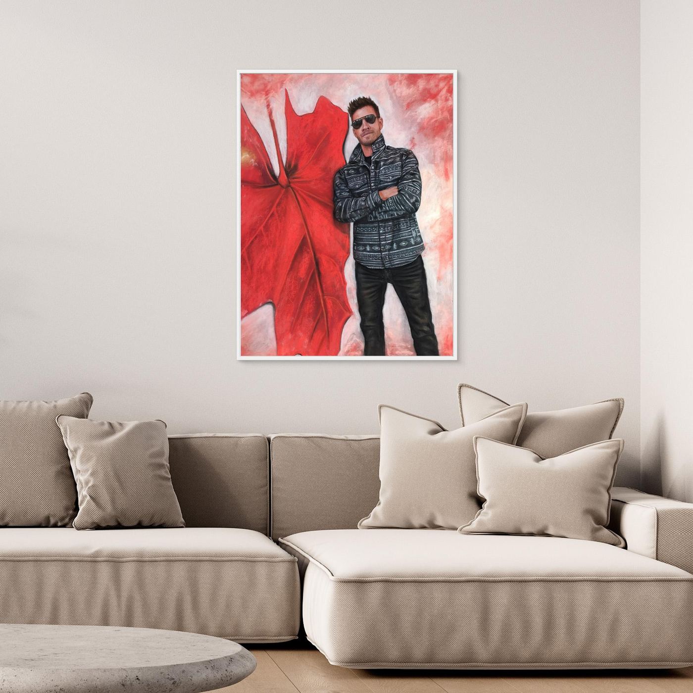 Echoes In Red Canvas Art Print