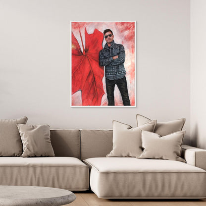Echoes In Red Canvas Art Print
